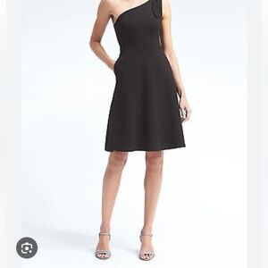 One shouldered Black Dress